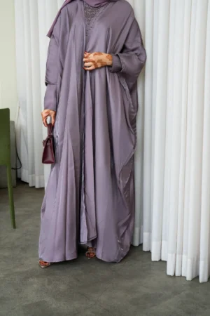 manal purple cape abaya modesque 1