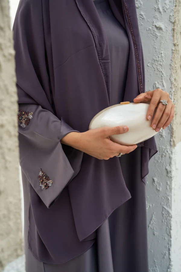Arwa abaya in lilac colour