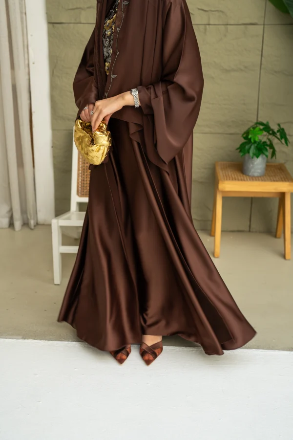 Brown abaya set