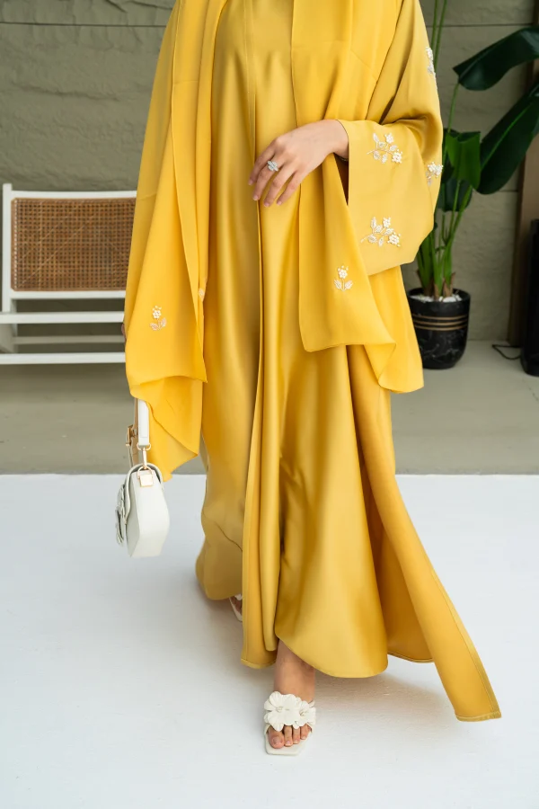 A complete abaya embroidery sleeve set